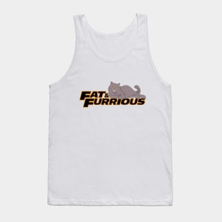 Grey British shorthair cat - Fat and Furrious Tank Top